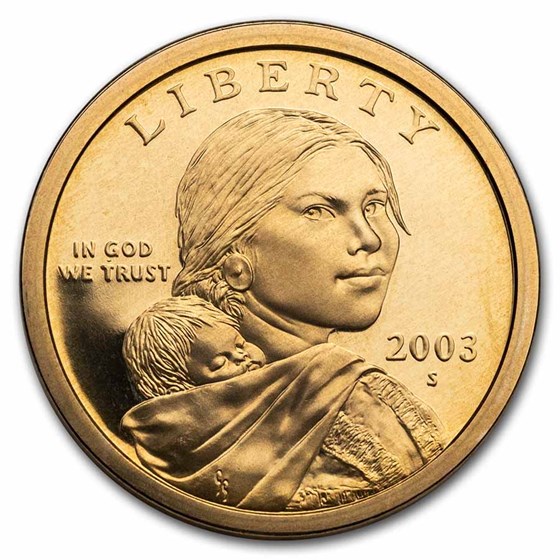 2003-S Sacagawea Dollar 20-Coin Roll Proof 2003-S Sacagawea Dollar 20-Coin Roll Proof